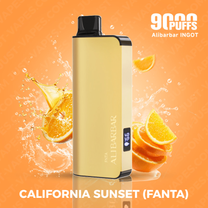 Buy Alibarbar vape California Sunset Fanta ALIBARBAR Ingot 9000 Puff at Australian THC Vape